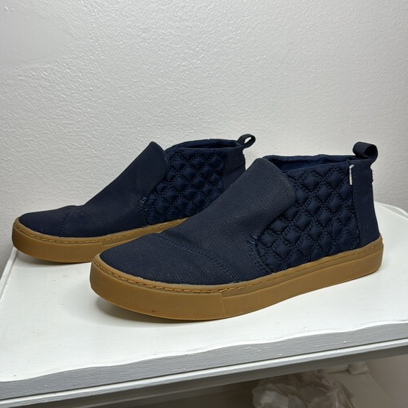 Toms Paxton Slip On Chukka Navy Sneaker 8.5 - Picture 2 of 7
